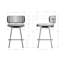 Tabouret de bar et de comptoir pivotant Yasmina-95453263-95453264