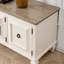 American solid wood high legged TV stand