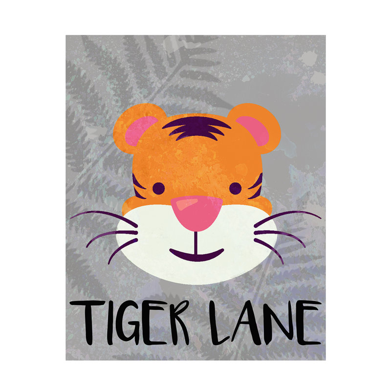 Impression sur papier Tigert Lane Tiger Lane, H 40 po x l 28 po x P 1 po, Papier