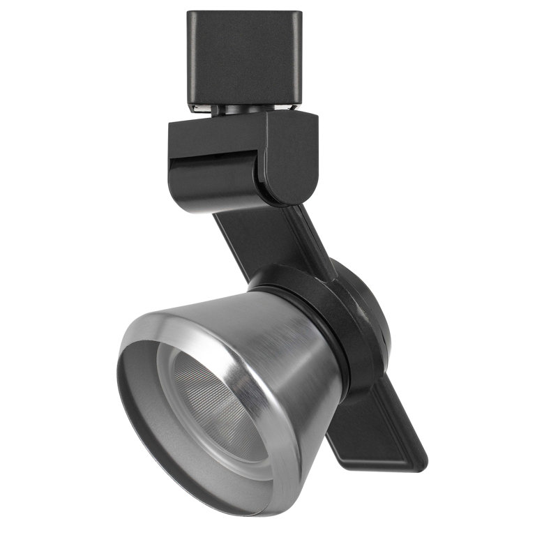 Tête de luminaire de rail del, Acier brossé, Bronze foncé