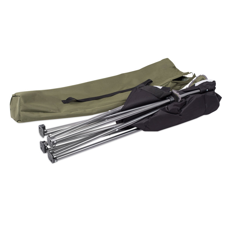 Chaise de camping pliante avec coussin , Vert