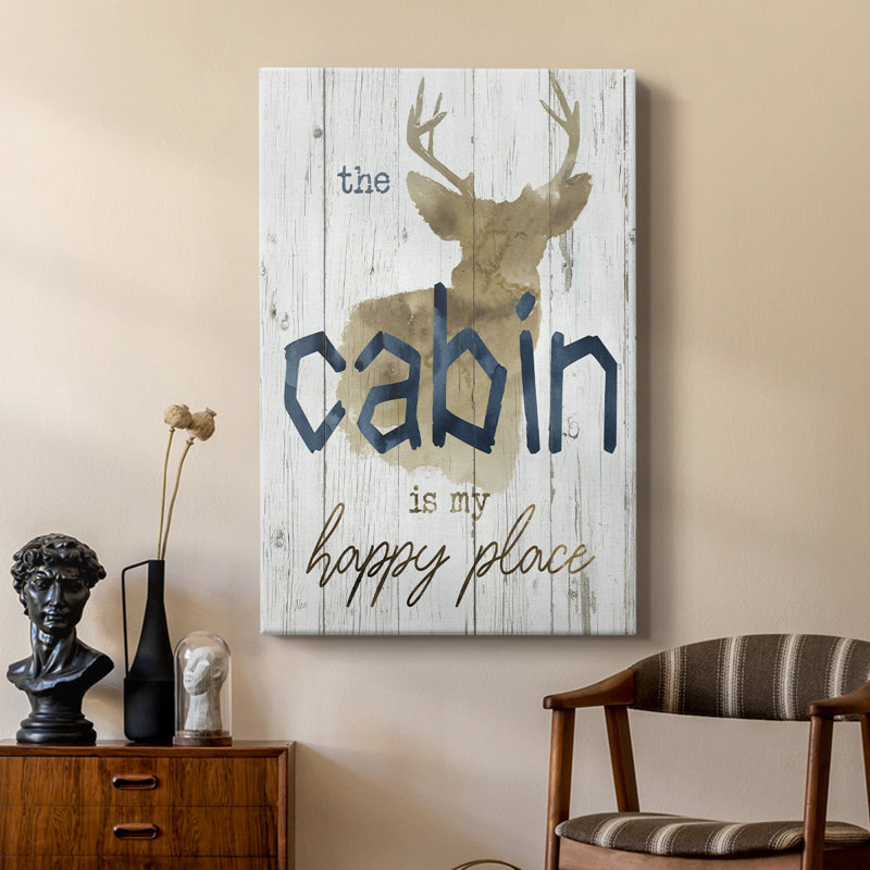 Happy Place Cabin - galerie Cavas sur mesure, H 48 po x l 32 po