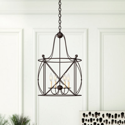 Lustre géométrique à 4 lumières Rina