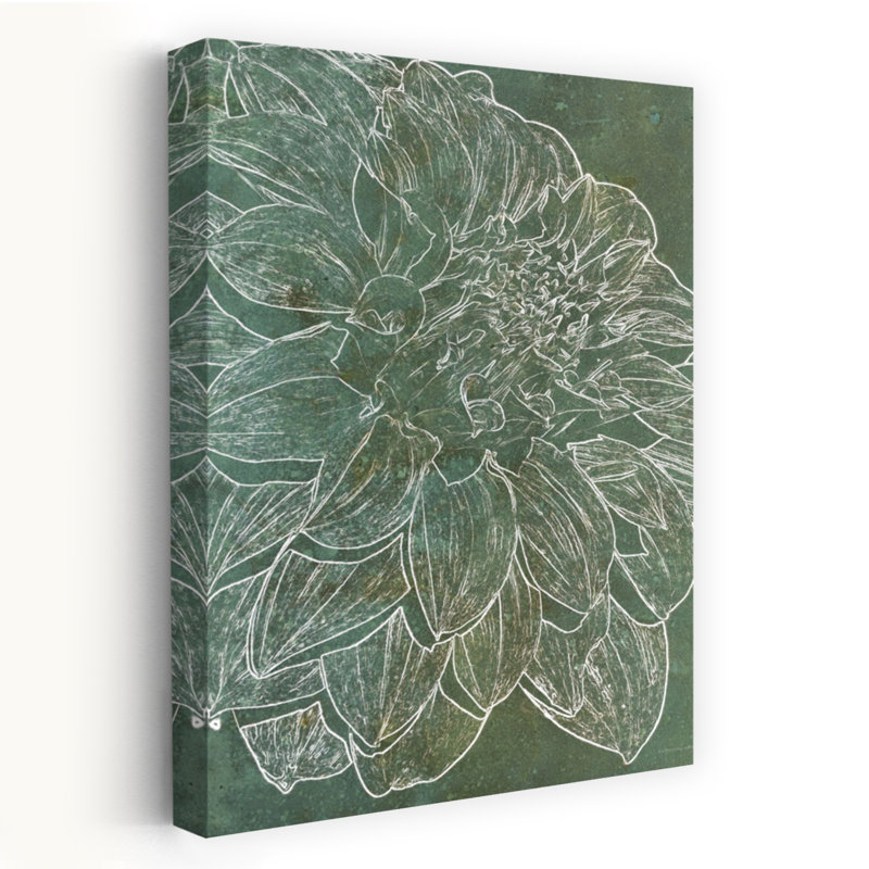 Art floral contemporain abstrait, 60" H x 40" W