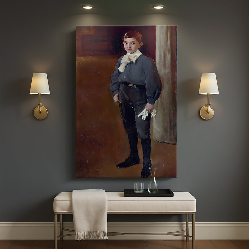 Portrait de l'enfant, José Maria Suárez, 32 x 48