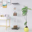 Vitrine en verre avec 4 tablettes et porte