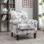 Chaise avec accoudoirs roulés Traditional avec structure en bois de bouleau massif et siège rembourré de mousse-129976212
