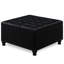 Black Faux Leather Storage With Construction And Space Robust Frame Option