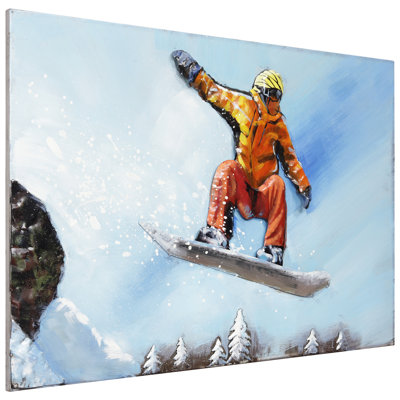 « skateboard », impression sur métal
