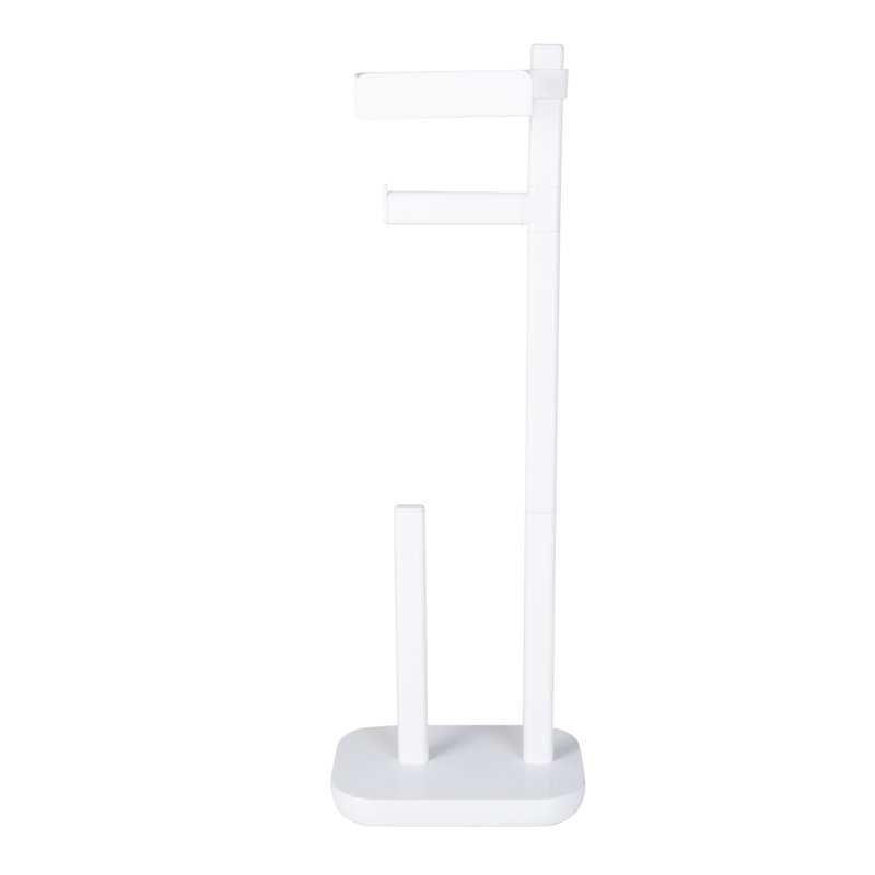Porte-papier hygiénique sur pied, Blanc