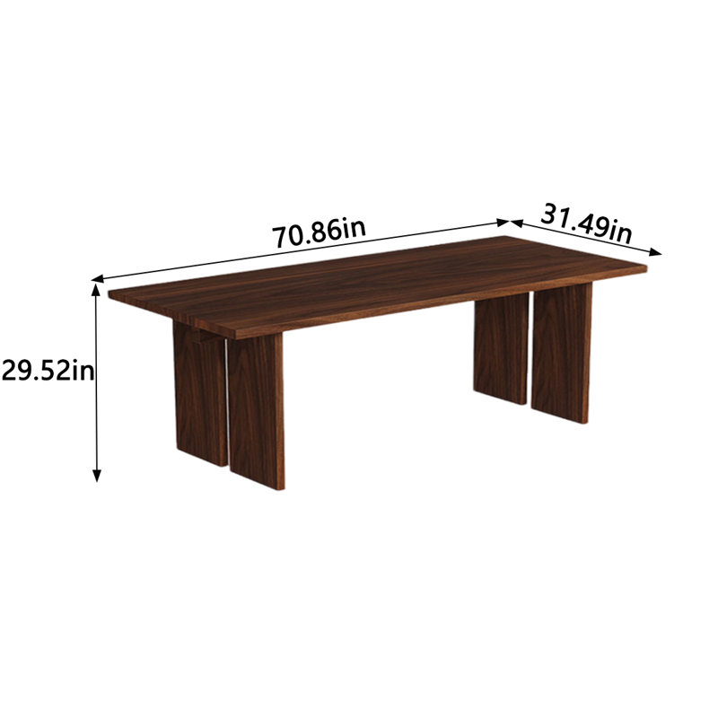 Table de salle à manger Leoniida, L 31,49 po x L 70,86 po