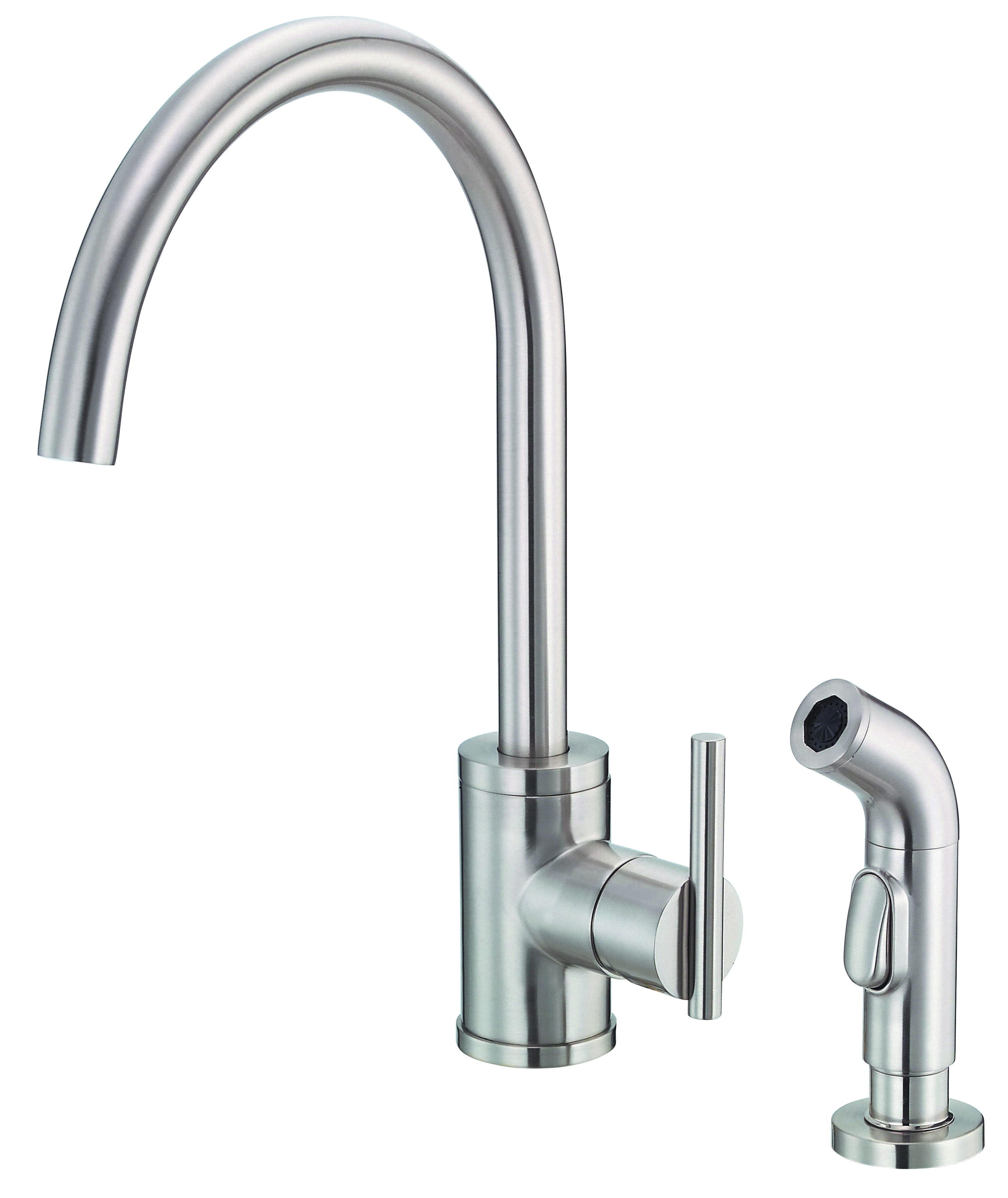 Gerber Parma Single Handle Kitchen Faucet with Side Spray & Reviews