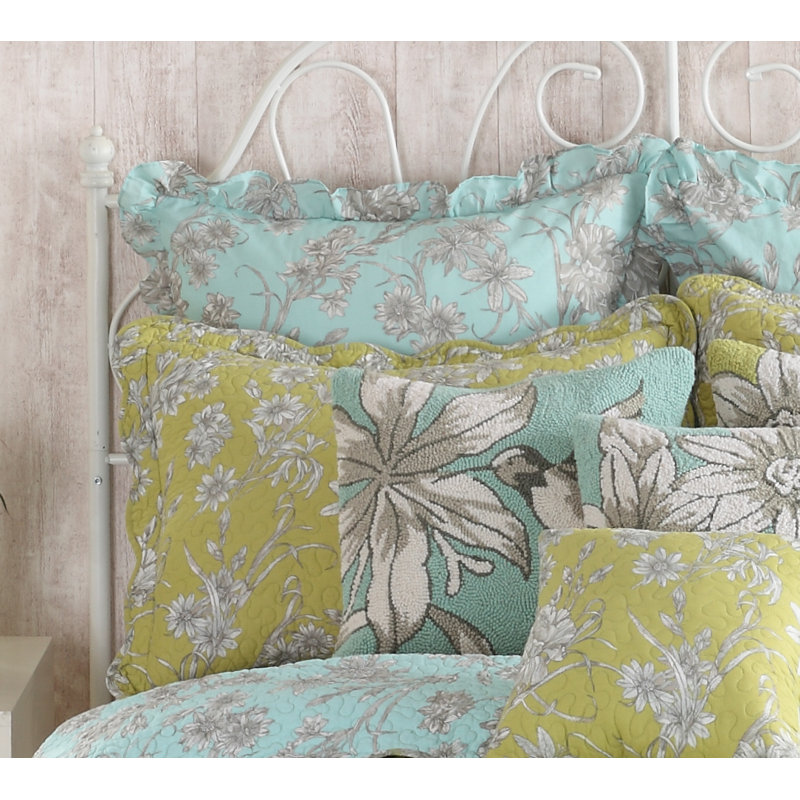 Ocean Botanical Cotton Floral Sham, Standard