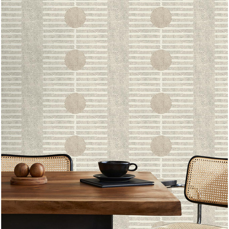 Nomalanga 10' L x 25" W Wallpaper Roll, Non-pasted, Linen