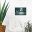 Sunside Sails «Sunny Whale» par Viv Eisner, art mural en métal, 16 po x 12 po