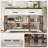Sideboard Buffet Cabinet With Storage 53.1" Modern Cabinet Glass Door Buffet Table