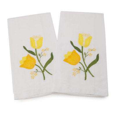 Ensemble de 2 serviettes en lin invité