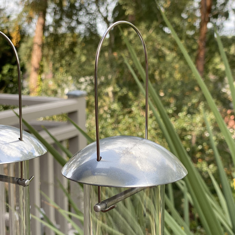 Gracehill Metal Hanging Tube Bird Feeder