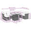  Ensemble de canapé de patio 9 pièces avec coussins en rotin de polyester-630623013-630623015