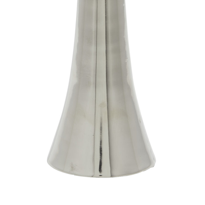 18'' H Metal Tabletop Candlestick, Silver