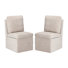 Chenille Upholstered Dining Chair With Storage With Casters