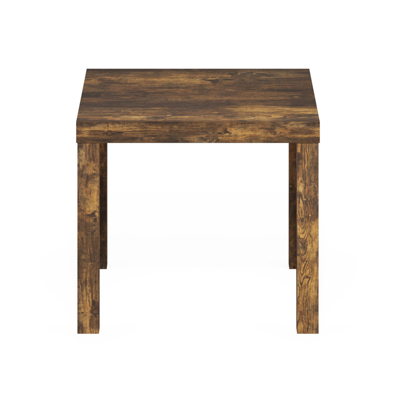 Azizi Homey Square Amber Pine Side Table