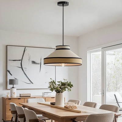 1-Light Drum pendant light Minimalist