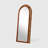 Half-Circle Solid Wood+Rattan Full Length Mirrors-1059180812