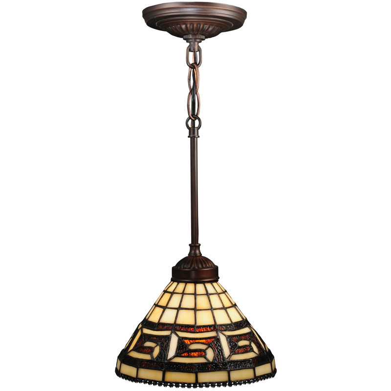 Greek 1 - Light Brown Single Pendant