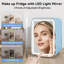 Mini Fridge 4L Car Refrigerator With LED Mirror, 3 Light Countertop Mini Fridge with Freezer-121604771
