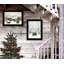Vignette 2 pièces «Antique Christmas», cadre noir