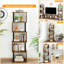 155.5cm H x 38cm W Steel Geometric Bookcase-1480222153