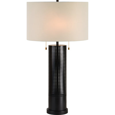 Lampe de table noire 30 po Bethia