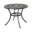 Table en cuivre coulé en aluminium brillant - Améliorez votre expérience culinaire en plein air