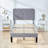 Twin Platform Bed Frame with Velvet Upholstered Headboard and Wooden Slats Support, Mattress Foundation/No Box Spring Needed-950659313-950660879
