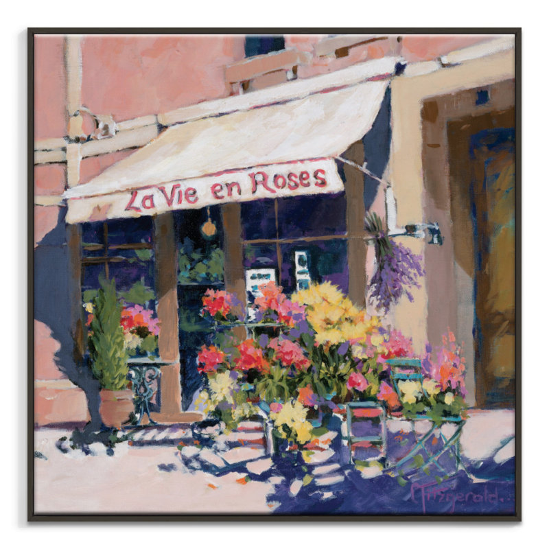 Catherine Fitzgerald - Print on Canvas, 76cm H x 76cm W, Black Floater Frame