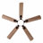 Smart Indoor/Outdoor Ceiling Fan With Light, Dual Finish Black/Walnut 6-Blade, Remote Control, Dimmable Led, 6-Speed Quiet Dc Motor, Reversible-1546432494