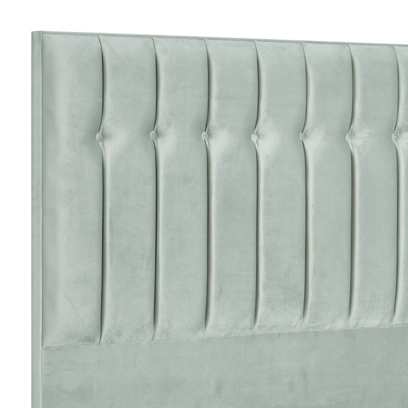 Robbins Upholstered Headboard, Super King (6'), Plush Sage, Velvet