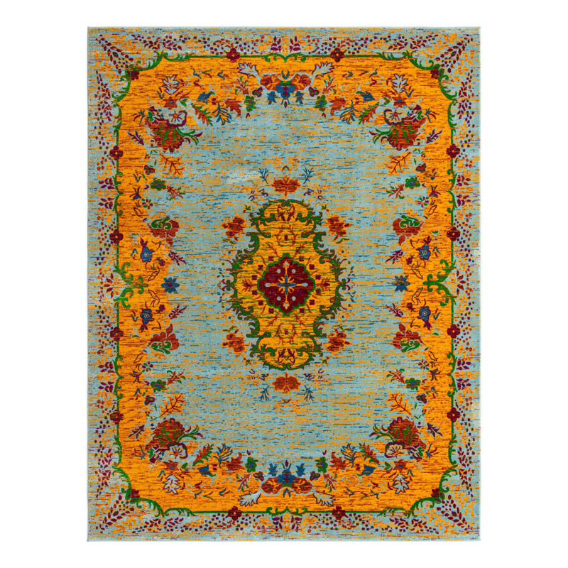 Floral Indoor Rug, Rectangle 7'10" x 10'