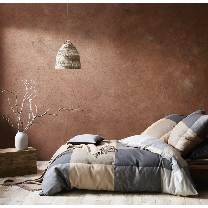 Lech Cotton Flannel Duvet Cover Set Set, 155/200cm