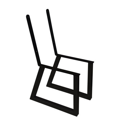 Steel Bench Base with Back Support
