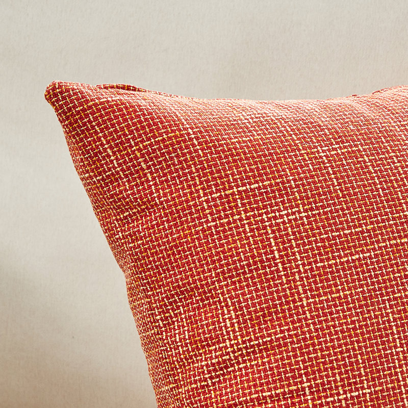 Housse de coussin en lin 18 po, Orange