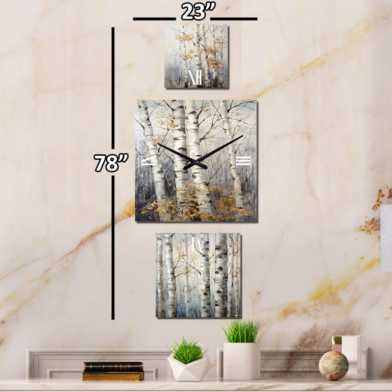 Maciah Metal Wall Clock