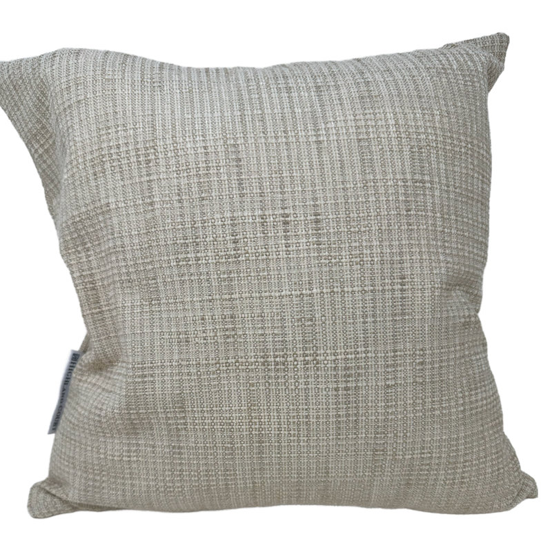 Texture Mix Decorative Throw Pillow Covers (Set of 2), Twine, 14x14 Inch