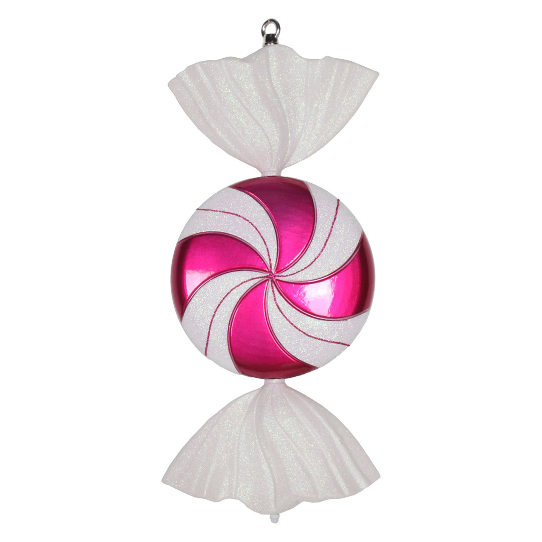 18.5" Swirl Candy Glitter Ornament The Holiday Aisle®
