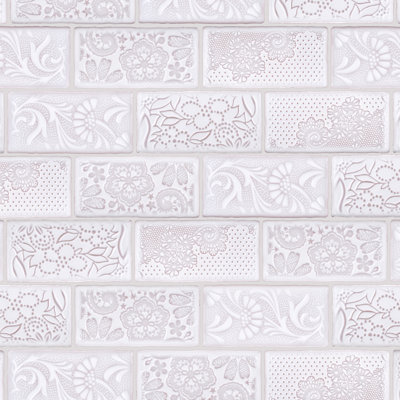 Antic Feelings 3" x 6" Ceramic Patterned Subway Wall Tile
