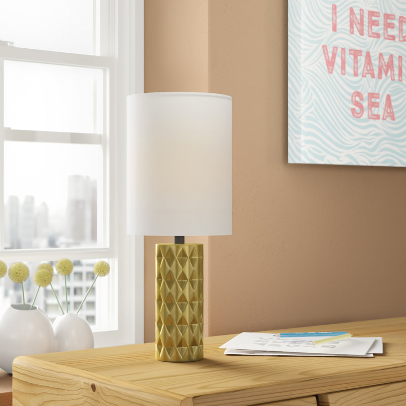 Makenna Ceramic Table Lamp, Gold
