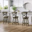 Tabouret pivotant en bois Burt