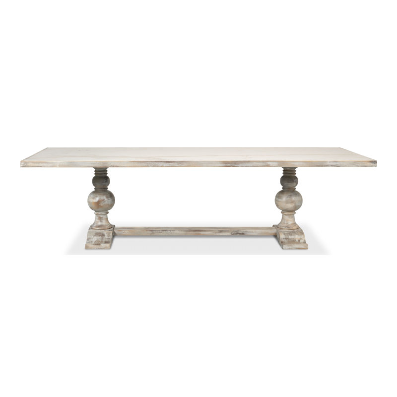Dining Table, Gray Oak, Calacatta