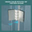 Porte de douche l 32 po x H 72 po avec verre trempé, nickel brossé - performance durable, ajustement ajustable, verre pliable de rénovation de salle de bain de qualité, eau, espace